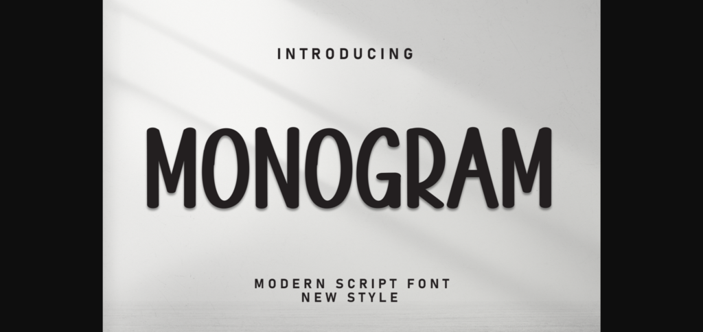 Monogram Font Poster 3