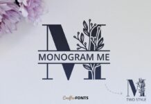 Monogram Me Font Poster 1