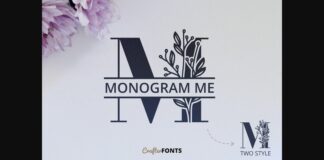 Monogram Me Font Poster 1