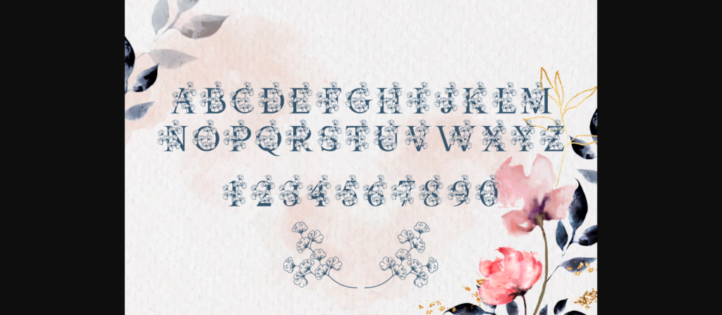 Monogram Natasha Font Poster 6