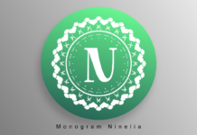 Monogram Ninelia Font Poster 1