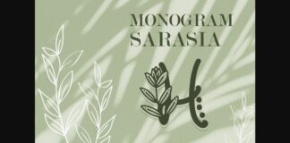 Monogram Sarasia Font Poster 1