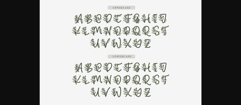 Monogram Sarasia Font Poster 4