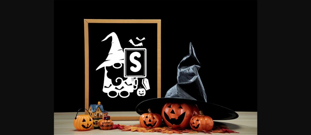 Monogram Spooky Gnome Font Poster 6