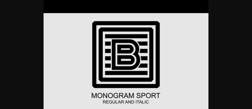 Monogram Sport Font Poster 3