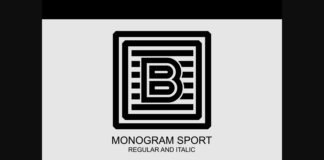 Monogram Sport Font Poster 1