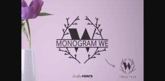 Monogram We Font Poster 1