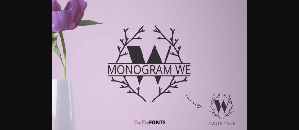 Monogram We Font Poster 1