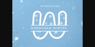 Monogram Winter Font Poster 1