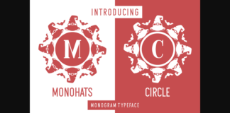 Monohats Circle Font Poster 1