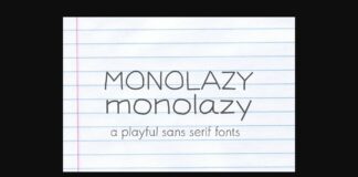 Monolazy Font Poster 1