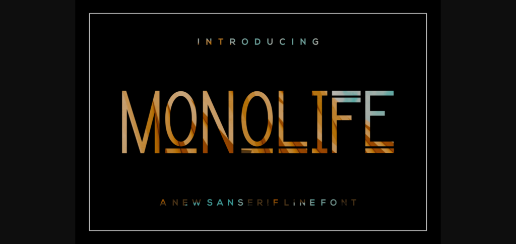 Monolife Font Poster 3