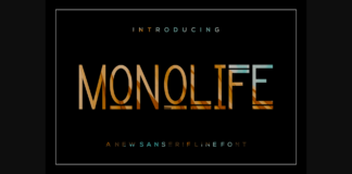 Monolife Font Poster 1