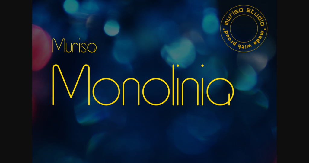 Monolinia Font Poster 1