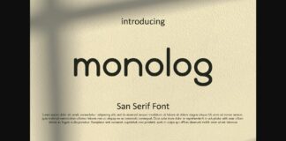 Monolog Font Poster 1