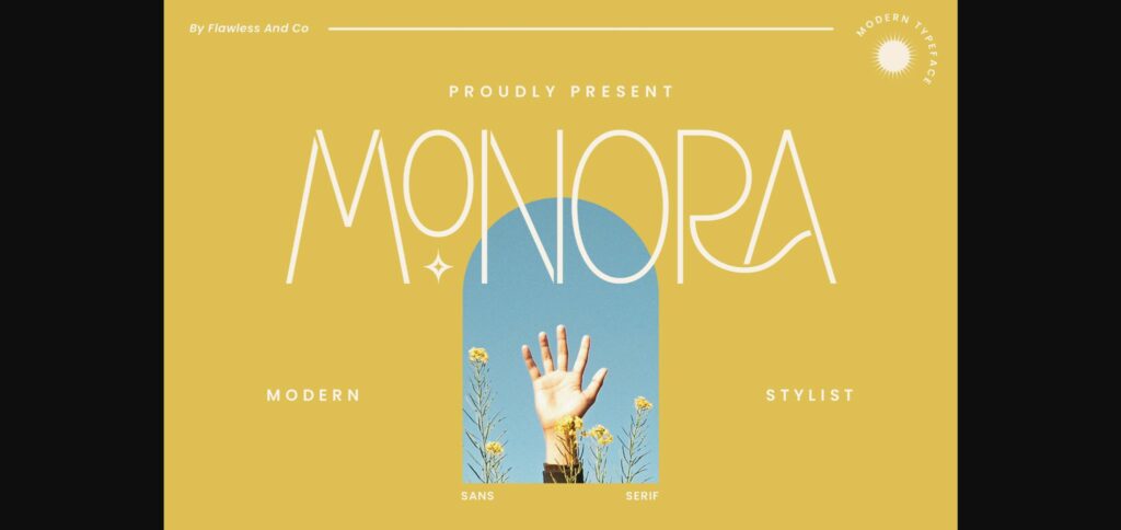 Monora Font Poster 3