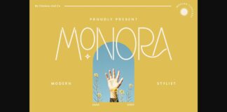 Monora Font Poster 1