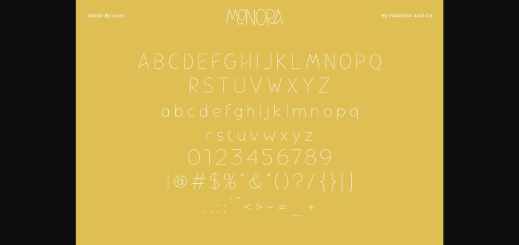 Monora Font Poster 11