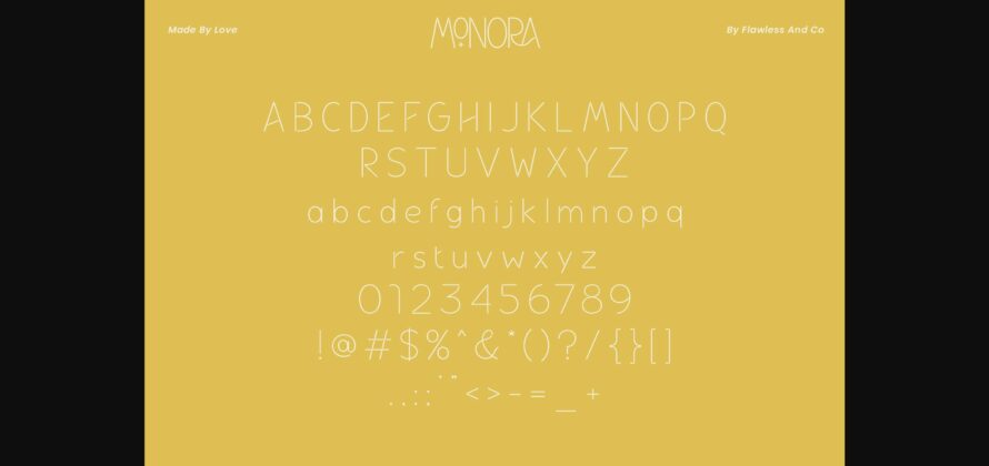 Monora Font Poster 11