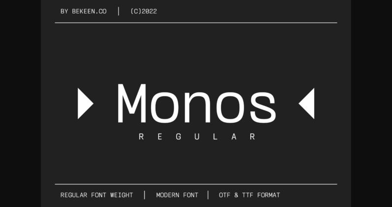 Monos Font Poster 3