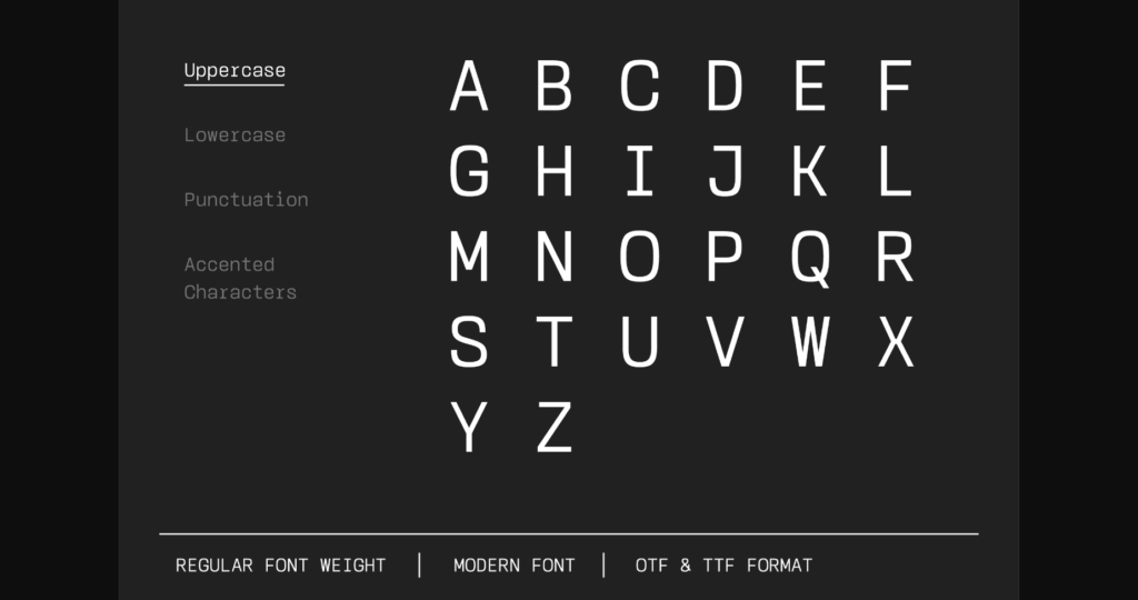 Monos Font Poster 2