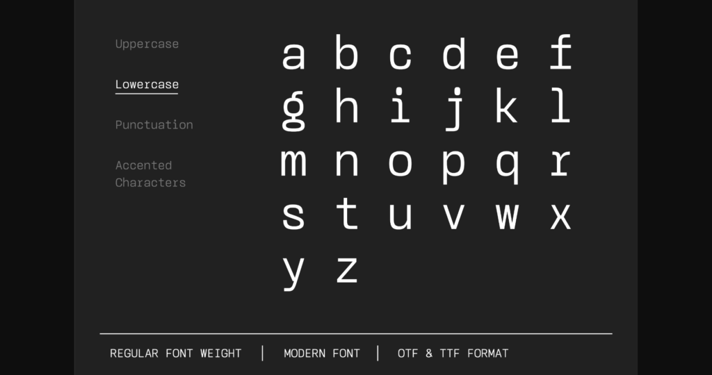 Monos Font Poster 5