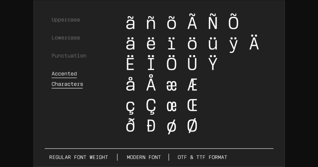 Monos Font Poster 8