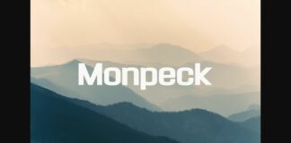 Monpeck Font Poster 1