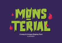 Mons Terial Font Poster 1