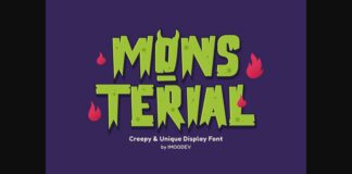 Mons Terial Font Poster 1