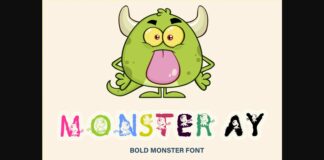 Monster Ay Font Poster 1