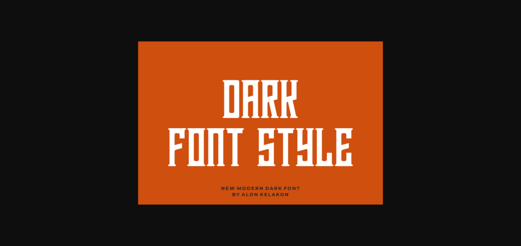 Monster Darknest Font Poster 5