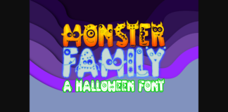 Monster Family Font Poster 1