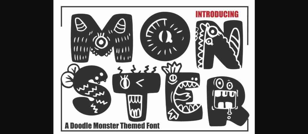 Monster Font Poster 3