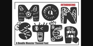 Monster Font Poster 1