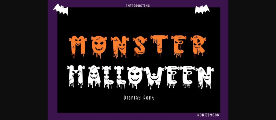 Monster Halloween Font Poster 1