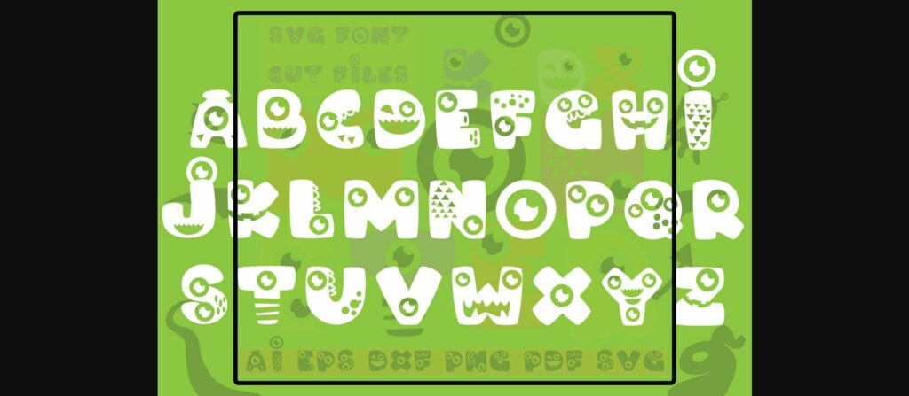 Monster Kids Font Poster 9