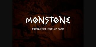 Monstone Font Poster 1