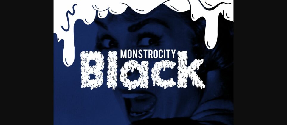 Monstrocity Black Font Poster 3