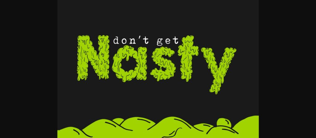 Monstrocity Black Font Poster 8