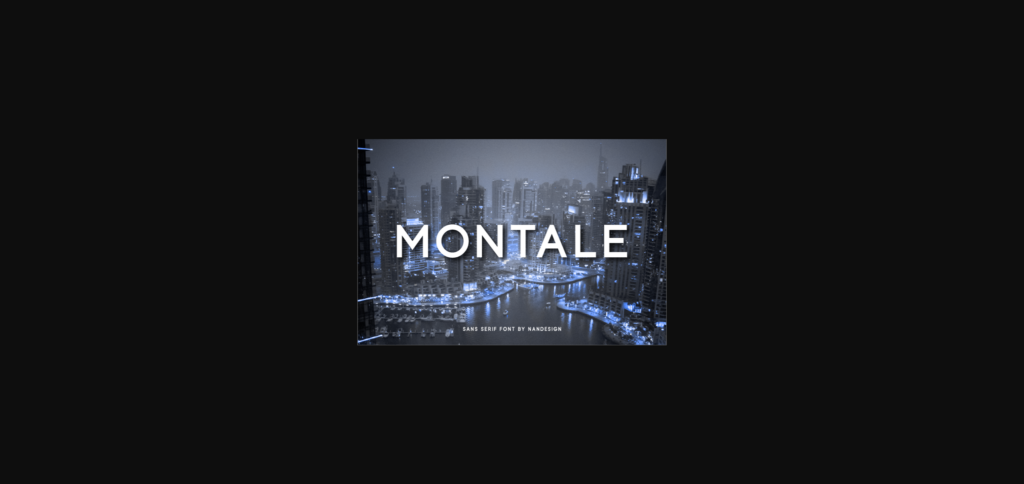 Montale Font Poster 3