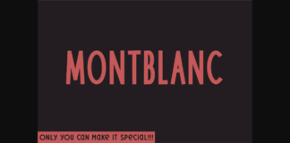 Montblanc Font Poster 1