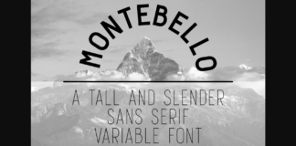 Montebello Font Poster 1