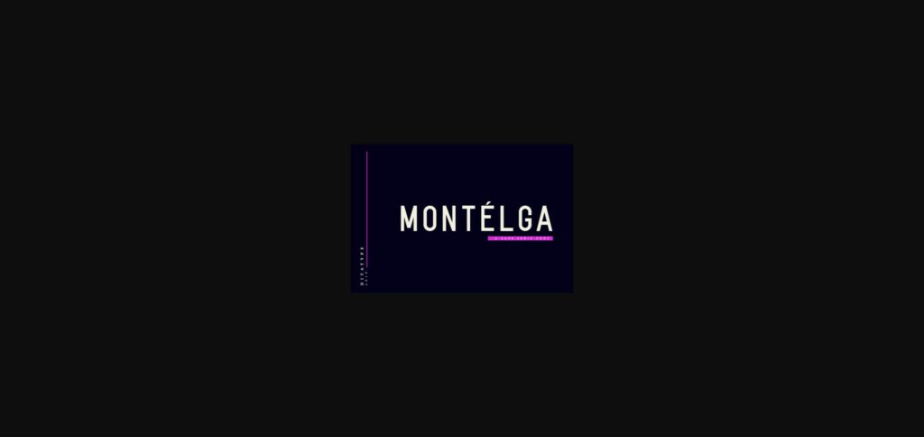 Montelga Font Poster 3