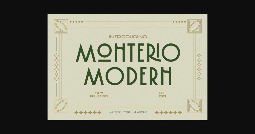 Monterio Font Poster 1