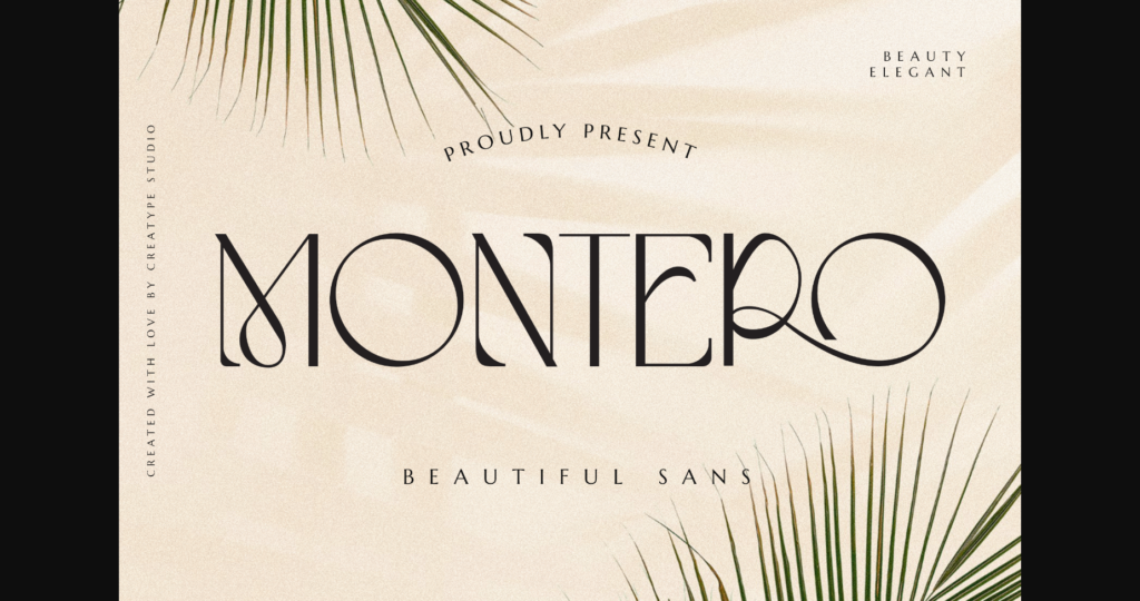 Montero Font Poster 1