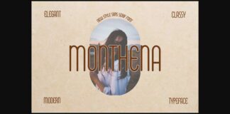 Monthena Font Poster 1