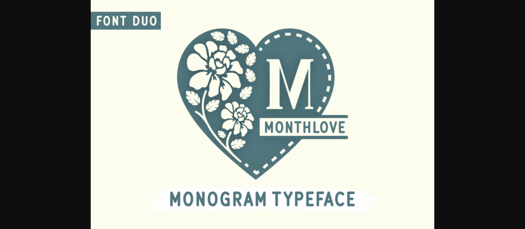 Monthlove Font Poster 3