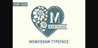 Monthlove Font Poster 1