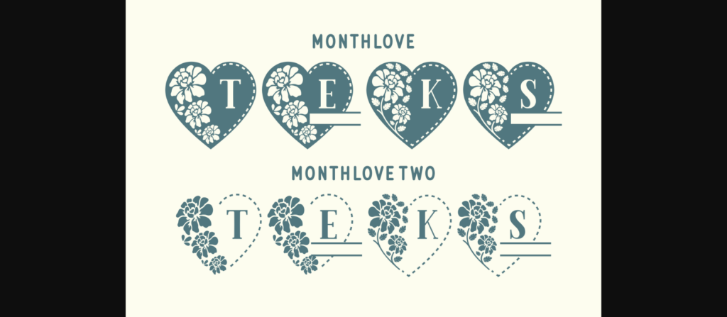 Monthlove Font Poster 4